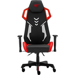 Havit Καρέκλα Gaming Δερματίνης με Ρυθμιζόμενα Μπράτσα Μαύρη Κόκκινη GC935