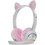AKZ-020 Gaming Headset On Ear Grey Pink