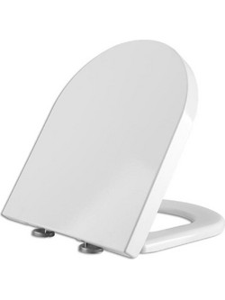 Stewe Home Καπάκι Λεκάνης D-Shape Πλαστικό Soft Close Λευκό STE-015215-P15215