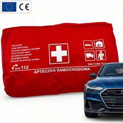 CarCommerce 68744-CC Φαρμακείο Αυτοκινήτου Πλήρες Τσαντάκι DIN 13164:2022