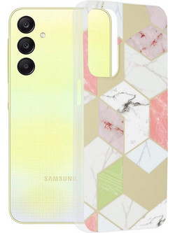 Techsuit(R) Marble Series Θήκη για Samsung Galaxy A25- Purple Hex