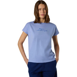 North Sails - Γυναικεία Κοντομάνικη Μπλούζα slogan Print 093567-000-0855 Μωβ