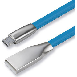 CABLETIME καλώδιο micro USB σε USB θηλυκό CT-PU32-ZFUM, flat, 480Mbps, 1m, μπλε