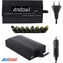 Φορτιστής Laptop 120W 24V με Αποσπώμενο Καλώδιο Τροφοδοσίας & Σετ Βυσμάτων