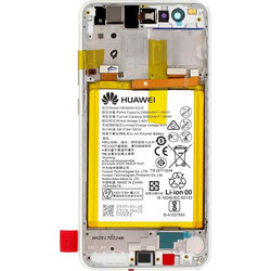 Αυθεντική Οθόνη & Τζάμι Αφής & Μπαταρία Huawei P10 Original LCD & Battery White Service Pack