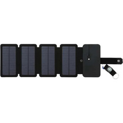 8W Φορητός Ηλιακός Φορτιστής USB με 4 Αναδιπλούμενα Πάνελ