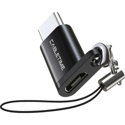 ΑΝΤΑΠΤΟΡΑΣ USB TYPE C ΣΕ USB MICRO CABLETIME CT-OTG-CMBF-ABL