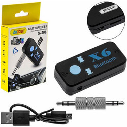 Bluetooth Αυτοκινήτου AUX/MicroSD Audio Receiver για το Ηχοσύστημα με Ενσωματωμένο Μικρόφωνο Q-306 Andowl
