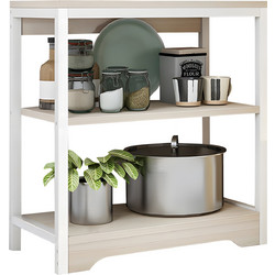 Ραφιέρα Κουζίνας ArteLibre OTTER Maple/Λευκό MDF/Μέταλλο 60x30x66cm