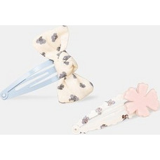 Παιδικά Τσιμπιδάκια Μαλλιών Spring Clips ΕΚΡΟΥ