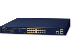 Planet GS-4210-16P2S Managed L2 Switch με 16 Θύρες Ethernet 1000Mbps και 2 SFP θύρες