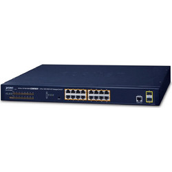Planet GS-4210-16P2S Managed L2 Switch με 16 Θύρες Ethernet 1000Mbps και 2 SFP θύρες