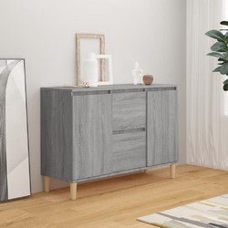 vidaXL Μπουφές Γκρι Sonoma 101 x 35 x 70 εκ. από Επεξεργασμένο Ξύλο 815163