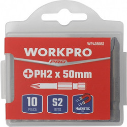 ΜΥΤΕΣ PH ΑΠΛΕΣ 2.0 x 50mm ΜΑΓΝΗΤΙΚΕΣ ΣΕΤ 10τμχ ΛΕΠΤΟ ΣΤΕΛΕΧΟΣ WP408051 WORKPRO (ΚΑΡΤΕΛΑ)