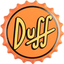 The Simpsons Magnet with Bottle Opener Duff Beer 7 cm