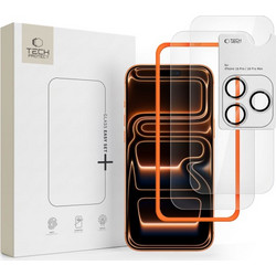 TECH-PROTECT TEMPERED GLASS EASY SET+ 3 PACK IPHONE 18 PRO clear
