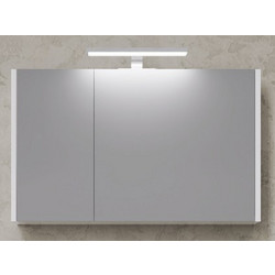 Έπιπλο μπάνιου βάση λάκα και πάγκο solid surface Nova 90 Faturini Με Καθρέπτη