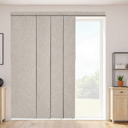 Περσίδες VEVOR Panel Track, Επεκτάσιμη πίστα από 116 cm έως 218 cm W, Trimmable Panel κουρτίνες έως 243 cm H, Κάθετες περσίδες συσκότισης για συρόμενες πόρτες, πόρτες βεράντας, διαχωριστικό δωματίου,