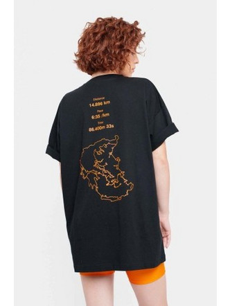 PCP Woman Short-Sleeve T-Shirt With Embroidery Post Run In Black - Γυναικεία Μαύρη Μπλούζα