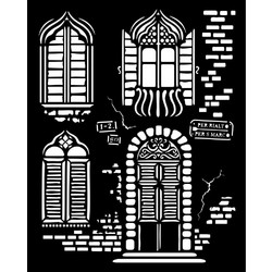 Stamperia Στένσιλ Venice City of Art Windows 20x25cm