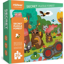 Παιδικό Puzzle Mideer Ανακαλύπτω Με Κυάλια Τη Ζούγκλα 35 Κομμάτια
