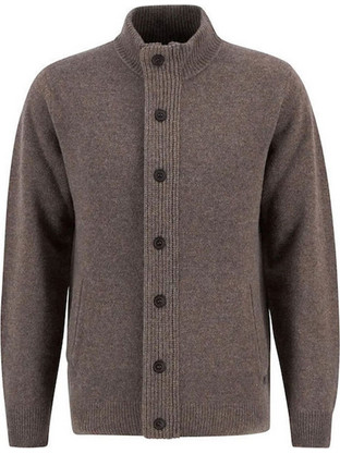 Barbour Ανδρική Ζακέτα Πλεκτή με Κουμπιά Καφέ MKN0731ST52