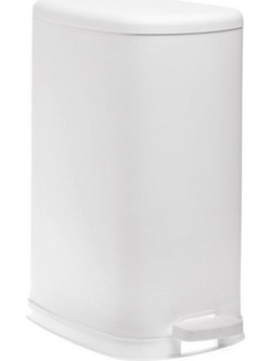 Κάδος απορριμάτων με πεντάλ secret 30lt λευκό soft close Υ54,9x27,5x42,5εκ