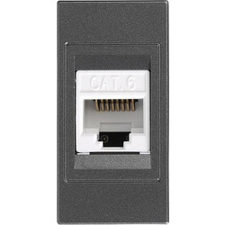 ΠΡΙΖΑ DATA 1 MODULES CAT 6 RJ 45 ΓΡΑΦΙΤΗΣ