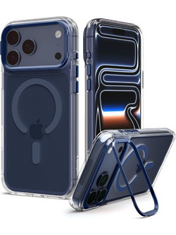 Spigen Ultra Hybrid Optik S MagSafe Θήκη για iPhone 17 Pro Max Clear Navy Blue