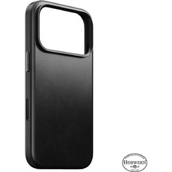 Nomad Traditional Leather Back Cover with MagSafe Black Horween (iPhone 18 Pro / 17 Pro)