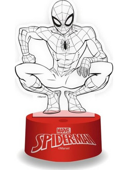 3d λάμπα rgb με τηλεχειριστήριο spiderman
