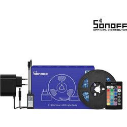 Sonoff L1 Lite Ταινία LED Τροφοδοσίας 12V RGB Μήκους 5m και 30 LED ανά Μέτρο με ΤηλεχειριστήριοΚωδικός: 80026
