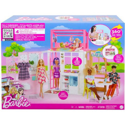 Mattel Barbie Σπιτάκι Βαλιτσάκι HCD47