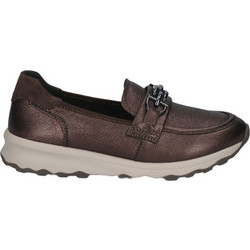 CAPRICE ΓΥΝΑΙΚΕΙΟ ΔΕΡΜΑΤΙΝΟ LOAFER 9-24701-47, ΚΑΦΕ, Γυναίκα