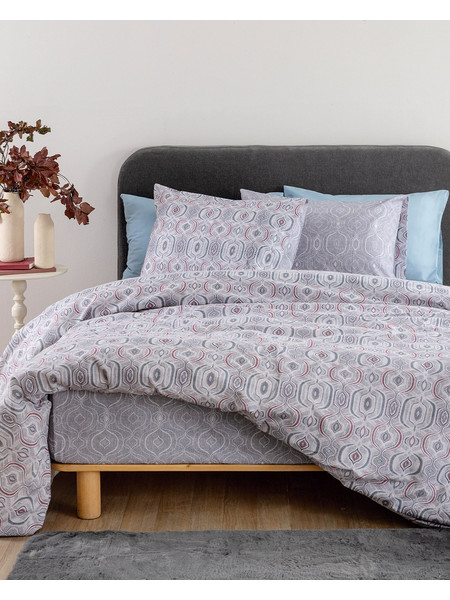 Σετ Παπλωματοθήκη Υπέρδιπλη Flannel Beauty 240x250 FB0253