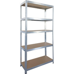 BULLE 610417 Ραφιέρα Μεταλλική Γαλβανιζέ 75Χ30Χ172cm Με 5 Ράφια MDF (75 kg/ράφι)