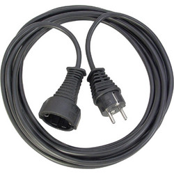 Brennenstuhl Quality plastic extension cable 3m black H05VV-F 3G1,5 (1165430)