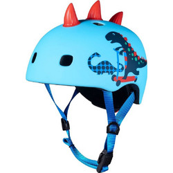 Micro Scootersaurus Παιδικό Κράνος Ποδηλάτου Πόλης με Led Μπλε