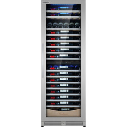 Karni KON 902 Επαγγελματικό ψυγείο κρασιών 333Lt διζωνικό με ράγες ραφιών και θερμοκρασίες λειτουργίας 5C - 20C 595x550x2000mm