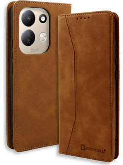 Bodycell Book Case PU Leather Xiaomi Redmi 17 4G/5G Θήκη Κινητού Brown