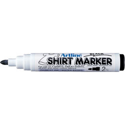 Μαρκαδόρος υφασμάτων Artline Shirt Marker Μαύρος Μύτη 2,0χιλ