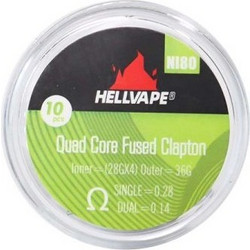 Hellvape NI80 Quad Core Fused Claptons Coils 0.28Ω - 10τμχ