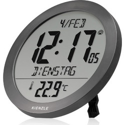 Επιτραπέζιο Ρολόι Kienzle DCF Radio-Control. w.Room Temp.Display anthr