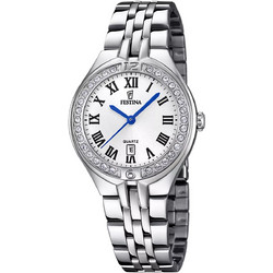 Festina Mademoiselle Γυναικείο Ρολόι με Ασημί Μεταλλικό Μπρασελέ F16867/1