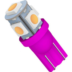 VenCore 3216-10028 - T10 W5W - Λάμπα LED για Βάση T10 W5W 5 SMD 5050 1.50W 80 Lumen 12 Volt Ροζ