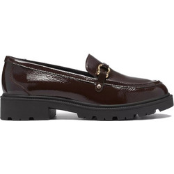 CLARKS 26327161 4 CODE L STEP DARK BROWN PATENT WOMEN SHOES