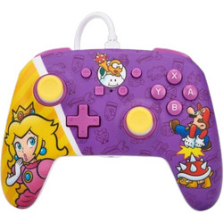 PowerA NSGP0092-01 Princess Peach Battle Wired Controller PC & Switch Purple