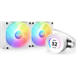 NZXT Kraken Elite 240 White Υδρόψυξη CPU 120mm RGB για Socket 115x / AM4 / TR4 / 1200 / sTRX4 / 1700 / AM5