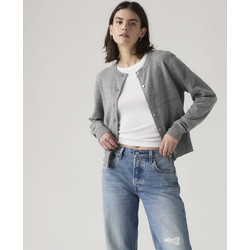 Levi's Tara Γυναικεία Ζακέτα Πλεκτή Μακριά με Κουμπιά Γκρι 0037P-0001