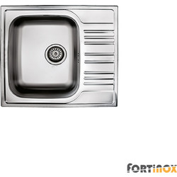 Fortinox Valley 25150 Ένθετος Νεροχύτης Inox Αντιστρεφόμενος Ματ 58x51cm
